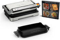 Tefal Grills électriques, Noir/Argenté, - Optigrill 4 en 1 XL - Grill intelligent grand format - 8 personnes