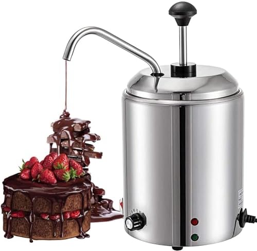 ASerZenith Conservation des aliments, Noir, Distributeur électrique de réchauffeur de fromage, 30 ~ 110 ℃ Chauffe-sauce alimentaire pour le chocolat