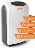 Climia déshumidificateur, 30 litres, 235 m, Blanc, CTK 190 - électrique jusqu'à par jour - Déshumidification dans la cave