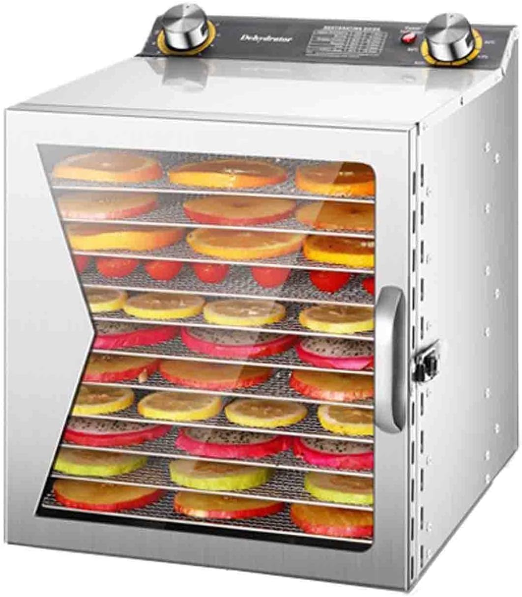 PtaTritious déshydrateur alimentaire, Noir, Professionnel 12/18 Plateaux, déshydrateur électrique, Température Réglable 30-90 ℃ Minuterie 12 h 12Layer