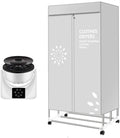 armoire Sèche, 1600w, Gris, -Linge Him Pettr Portable, -Linge Chauffant, Séchage Double Couche, Utilisé pour Sécher Les sous-vêtements