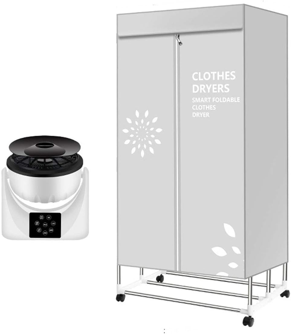 armoire Sèche, 1600w, Gris, -Linge Him Pettr Portable, -Linge Chauffant, Séchage Double Couche, Utilisé pour Sécher Les sous-vêtements