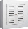 Cache Accessoires, 80 x 20 x 80 cm, Noir, -radiateur pour plinthe étanche avec 2 portes à persiennes, design élégant pour collecteur et plomberie ( )