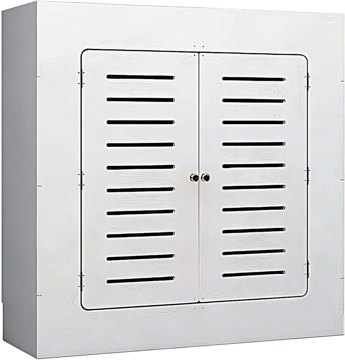 Cache Accessoires, 80 x 20 x 80 cm, Noir, -radiateur pour plinthe étanche avec 2 portes à persiennes, design élégant pour collecteur et plomberie ( )