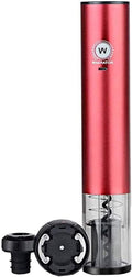 KJdxfhFH Ouvre-bouteilles électriques, Noir, Tire-Bouchon électrique, Rechargeable motorisé avec Bouchon de Coupe-Feuille attaché verseur