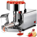 JINGEDD presse-agrumes, 370 W, 110v / 220v, Argenté, Electric Tomato Cask, Food Milling Press Machine, Machine à Paster De Confiture
