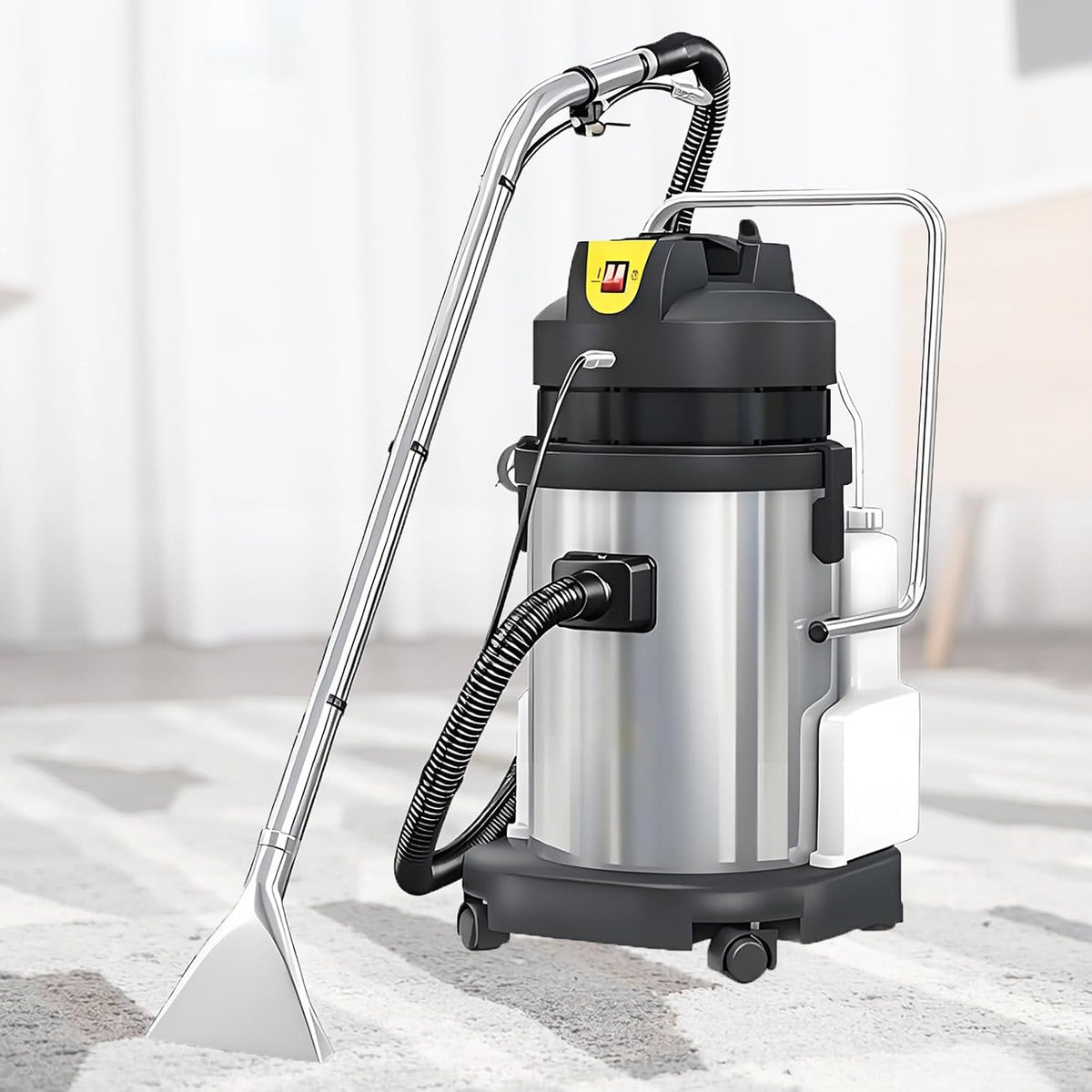 canapé EpyGnom, 1034 W, 220-240 V, 1034w, 40 L, Noir, Machine de Nettoyage de Tapis Commerciale, Aspirateur Eau et Poussières Professionnel
