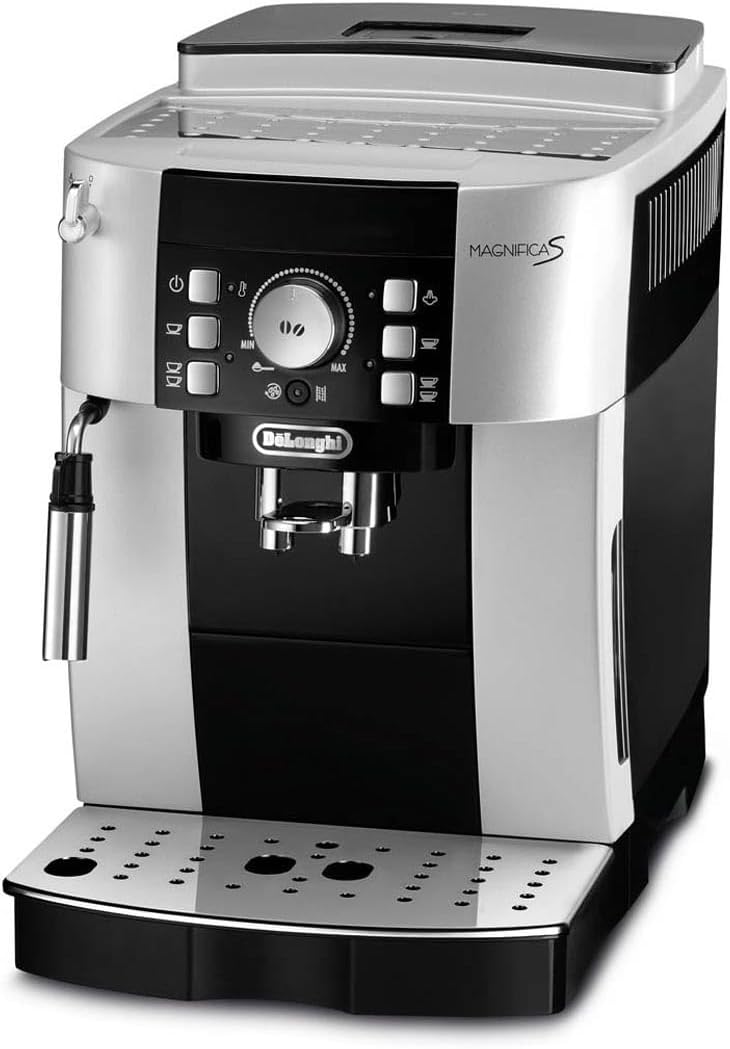 De'Longhi machine à café, 1,8 L, Noir/Argenté, DeLonghi Magnifica S ECAM 21.116.SB Semi-automatique Machine à expresso
