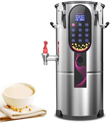 Machine blender, Argenté, à lait de soja électrique avec filtre amovible, en acier inoxydable, séparation des pulpes