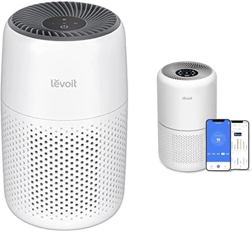 LEVOIT purificateur d'air, Core Mini, 16.4 × 16.4 × 26.4 cm, Blanc, Efficace contre Allergies et Odeurs