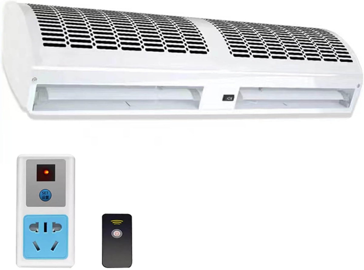 CUPLES Ventilateurs muraux, 60 cm, 90 cm, 100 cm, 120 cm, 150 cm, 130~200w, 220-240 V 50Hz, ≤52 dB, 100 cm, Noir, Rideau d'air De Porte