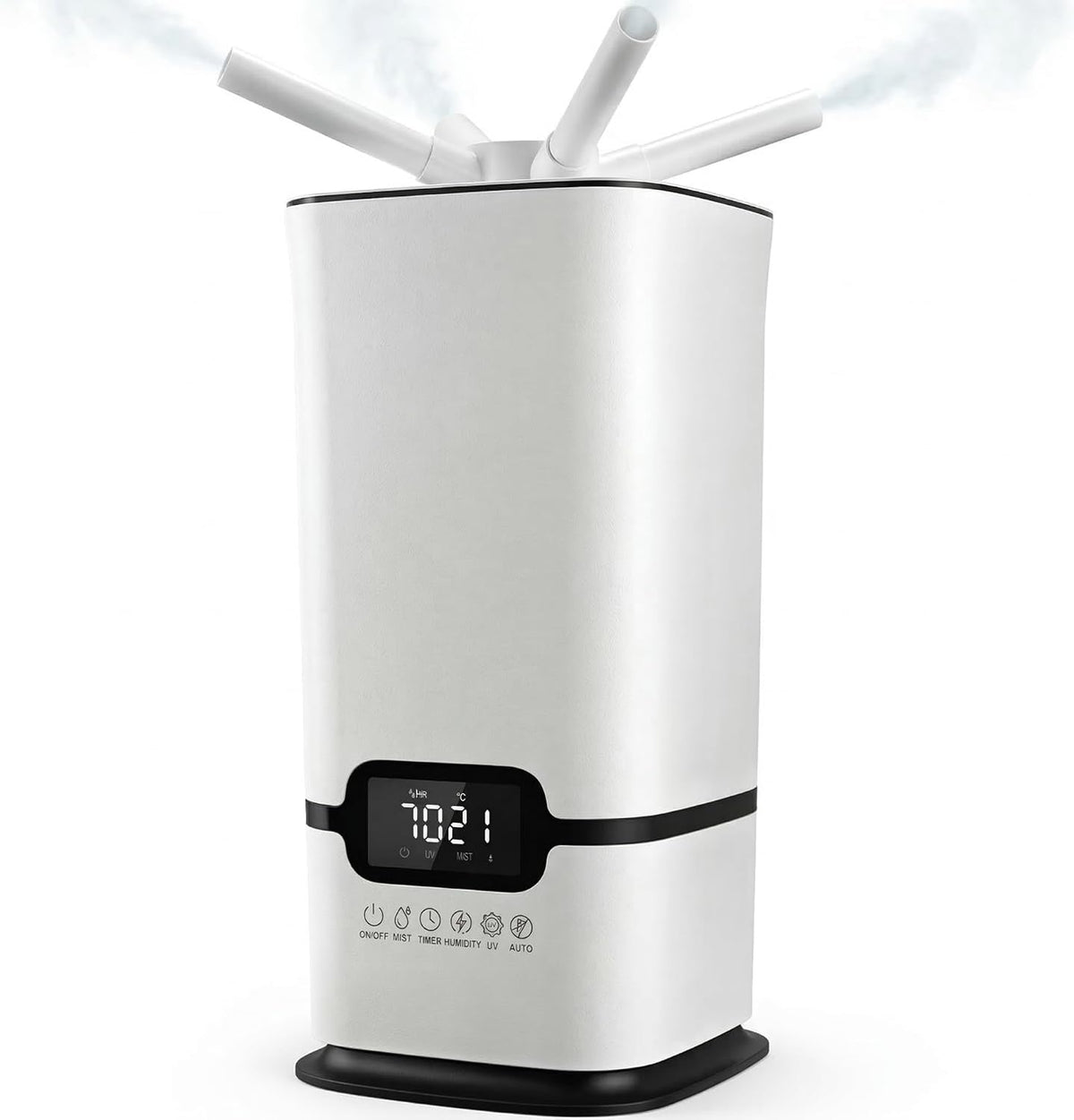 bureau LUMS, 16 L, Gris, Humidificateur Industriel, Grande Capacité, Contrôle Intelligent de l'Humidité, Minuterie et Remplissage par le Haut