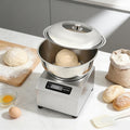 HCAUYNN Batteurs à main, 1800 W, 220 V, 8 kg, 5 kg, Acier inoxydable 304, Argent, Pétrin électrique avec Fonction Fermentation - Malaxeur ménager