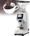 JKJZSALJ broyeur, 1500 G, Blanc, Moulin À Café Professionnel, Électrique À Grains De Café Avec 19 Réglages De Finesse