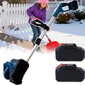 forplubossmmp fraise à neige, 31 x 23 x 128 cm, 21v, 31 cm, 8 m, Noir, Électrique Rechargeable, Déneigeuse Électrique