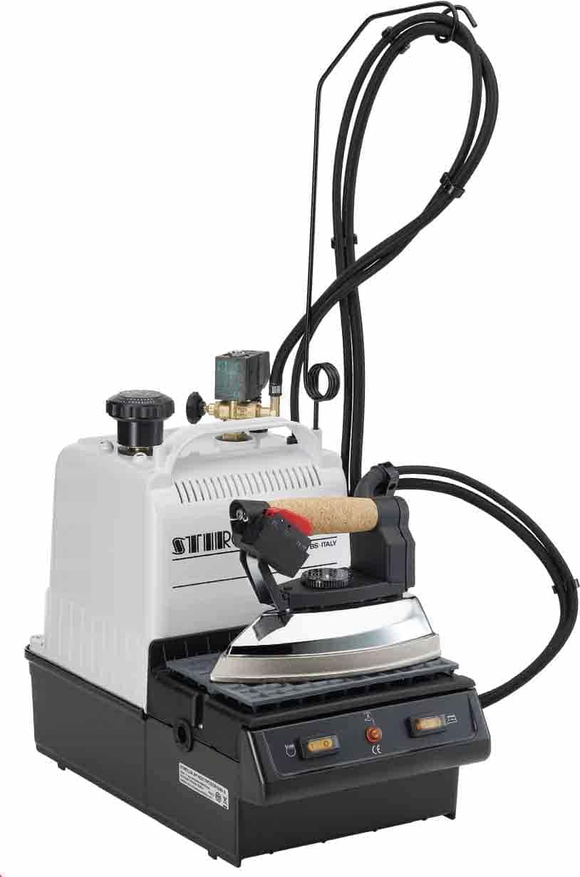 STIROLUX GROUP Centrales vapeur, 4 l, Noir, fonctionne avec l'eau du robinet, fabriqué en Italie
