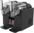 ShaiVrissian sorbetière, 2 × 2, Noir, Machine à Granités 2-En-1 Avec Double Réservoir ( L) Black, Machine à Glace à L'italienne