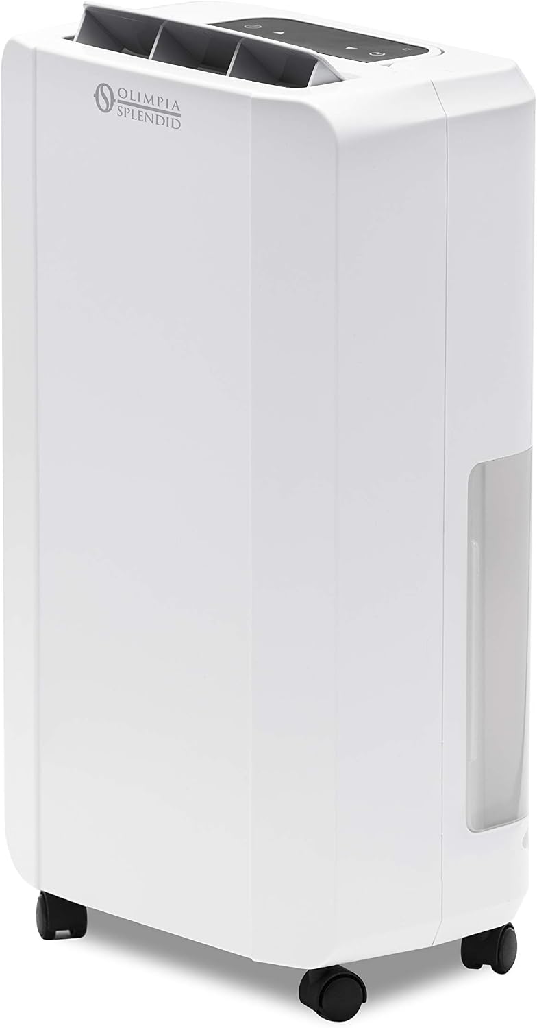Olimpia Splendid déshumidificateur, 14 l, 65 m, 2 l, Blanc, Aquaria Slim 14 P, Deumidificatore Portatile, Slim Design