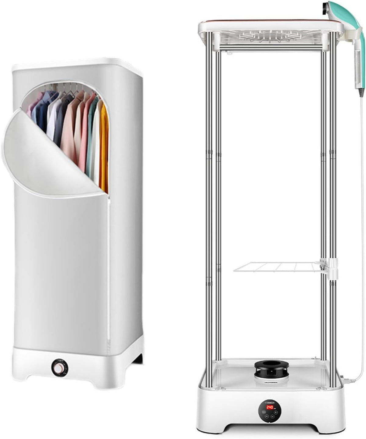 armoire ANXYYDS, 350 L, 900 W, acier inoxydable + tissu oxford + matériau PPS ignifuge, Gris, Machine à Repasser à Vapeur