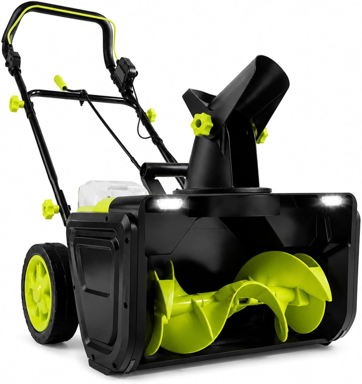 Naturalpowev fraise à neige, Moteur sans balais 3500 W, 3500 W, 7,6 m, Noir, Souffleuse à Neige électrique