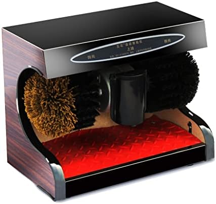 YANYUESHOP Brosses à chaussures, 220 V, 50 HZ, composite écologique planche, épaissie couleur acier inoxydable, Noir