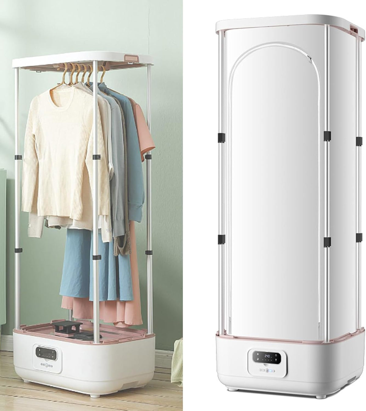 GXLBDK défroisseur vapeur, Blanc, Machine À Repasser Automatique Pliable Et Sèche-Linge, Protection Pannes