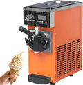 GLBMXDD sorbetière, 5 kg, Orange, Professionnelle, autonettoyante, Mono-Parfum, débit de 4 à /h, écran Tactile LCD et pré-Refroidissement