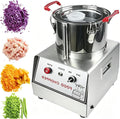 Oiyekntd Mandolines, 7 L, Argenté, Hachoir à légumes électrique professionnel avec lames en forme de S, robot culinaire robuste