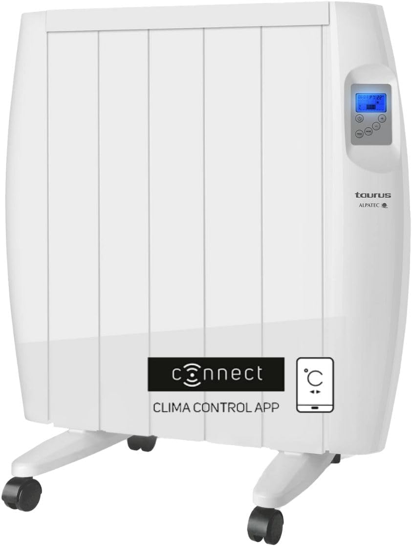 TAURUS Radiateurs, 900 W, Noir, - Radiateur Électrique à Inertie Sèche Malbork, Programmateur Hebdomadaire et Quotidienne