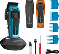 GAMMA+ GAMMA+, Noir, Shorty Tondeuse à Cheveux Professionnelle Homme avec Dimensions Réduites, Moteur Brushless EON