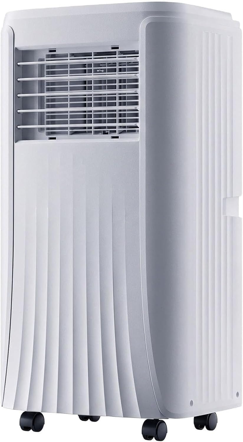 climatiseur portable KGAIXN, 12000 BTU, 28 m, 7000 Btu, Blanc, Kit de Fenêtre Inclus, Minuterie 24h, 2 Vitesses