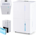 RELAX4LIFE déshumidificateur, 34 cm x 25 cm x 52 cm (L x l x H), 220-240 V, 40 L, ABS, Blanc, d'Air Portable /J avec Modes Sommeil