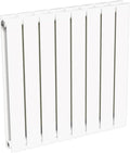 NT NOYON & THIEBAULT Radiateurs, 60 x 60 cm, 15x21, Blanc/Argenté, Radiateur blanc mural eau chaude horizontal en acier double lame
