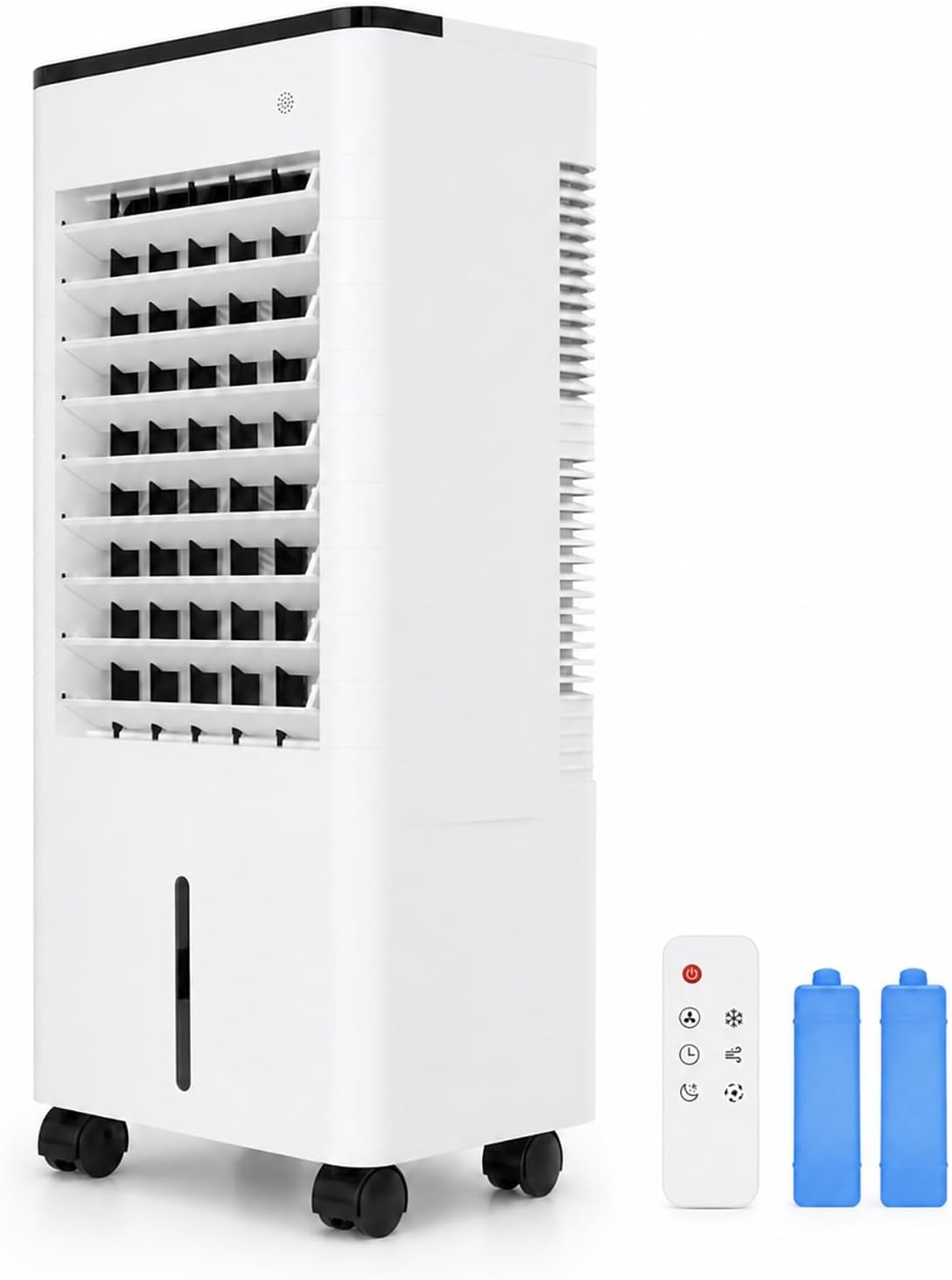 Rafraichisseur rafraîchisseur d'air, 24 × 24 × 60 cm, Boîtier en plastique, Blanc, D'Air Portable, Ventilateur RafraîChissant à 3 Vitesses
