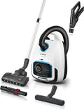 Bosch Aspirateurs à main, 66 dB, Blanc, BGB6SIL0 L, Aspirateur ProSilence, Silencieux, Filtre Hygiénique HEPA