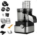 GTHTUHFD trancheuse électrique, 5 L, 220 V, Noir, Robot Culinaire Électrique 5 en 1 avec Plusieurs Lames pour Couper en Dés