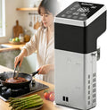 YANGYMM Bains-marie sous vide, 130 x 115 x 320 mm, 1600 W, 1600 W, Acier inoxydable, Gris, Cuiseur sous Vide Professionnel