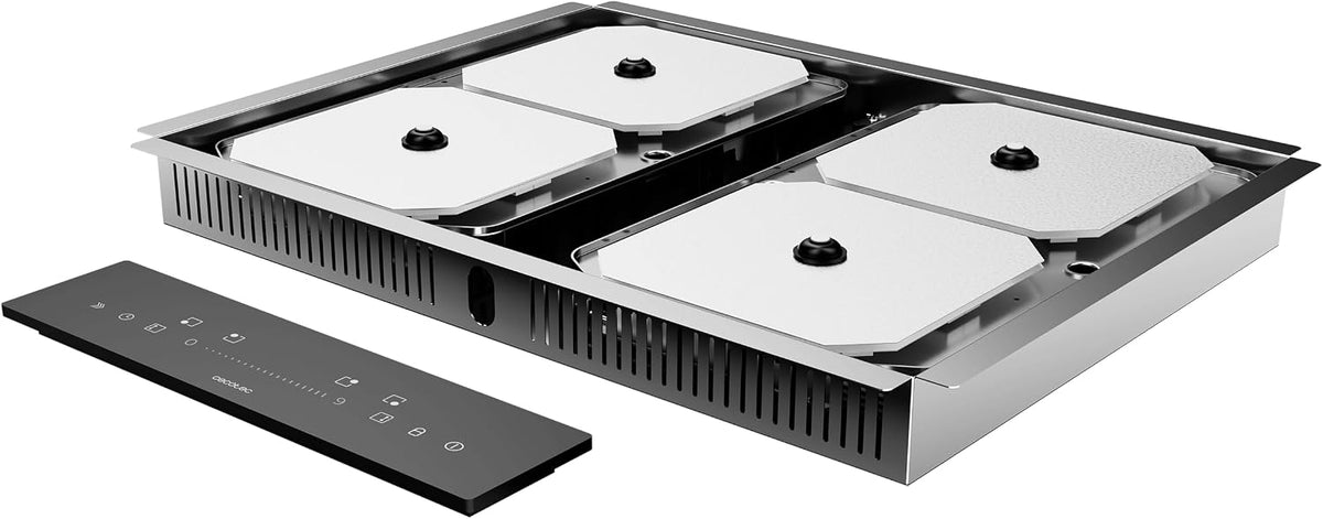Tables de cuisson Cecotec, 7200 W, Noir, Plaques Invisibles Induction Bolero Squad I 4300 Invisible FullFlex