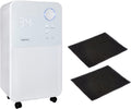 Noaton déshumidificateur, 13,5 L, 25 m, 180 W, Blanc, et purificateur d'air DF 4114 + 2 filtres à charbon C2