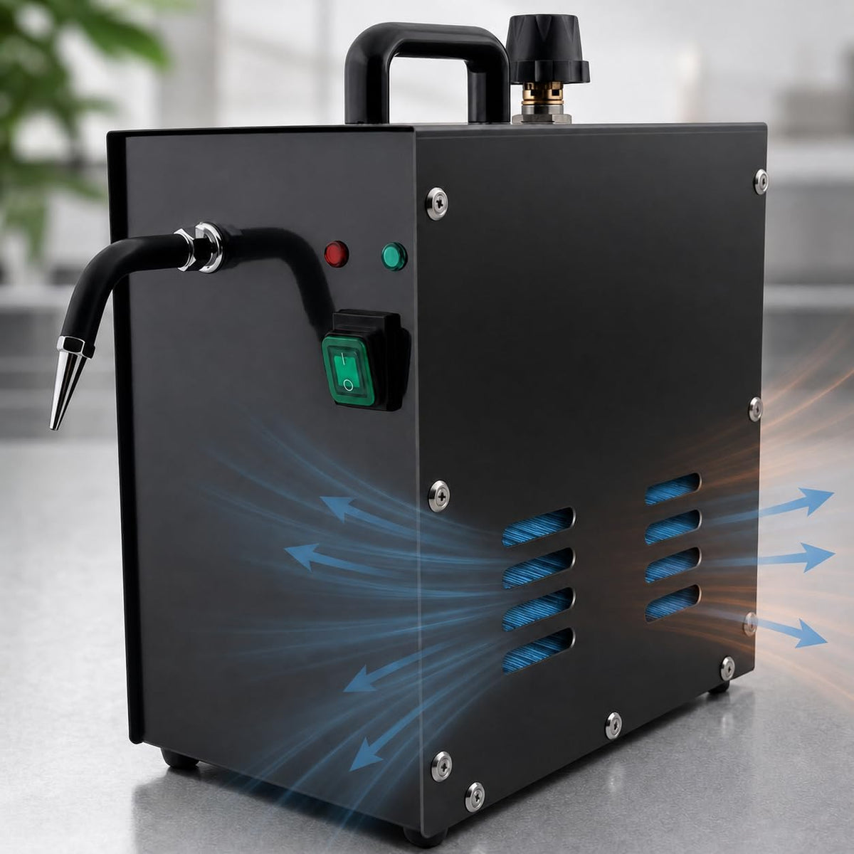 Nettoyeur nettoyeur vapeur, 1300 W/1300 W/2200 W., acier inoxydable 304., Argenté, vapeur professionnel pour acier inoxydable