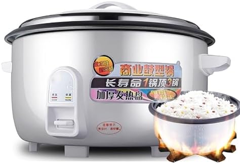 Cuiseur Cuiseurs à riz, 45 L, Noir, à Riz Professionnel, Appareil Robuste pour la Restauration (Restaurants et écoles)