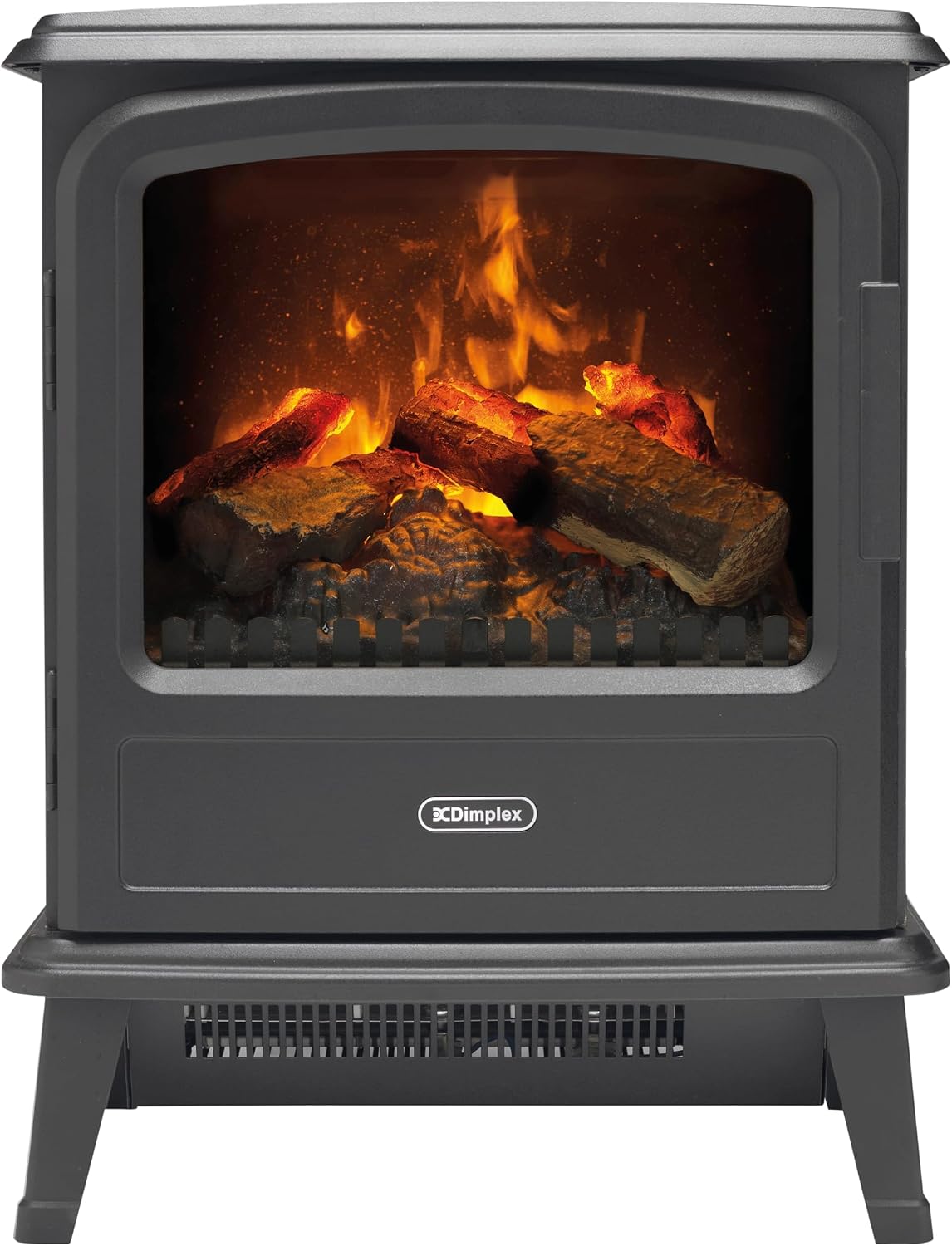 DIMPLEX cheminée électrique, 1000 W, 2000 W, Noir, Cheminée Electrique Effet Flamme Evandale, Chauffage, Effet de Flamme LED Optimyst 3D