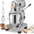 VEVOR robot pâtissier, 14 L, 550 W, Argent étincelant + couleur métal naturel, Commercial, Batteur sur Socle avec 3 Vitesses Réglables