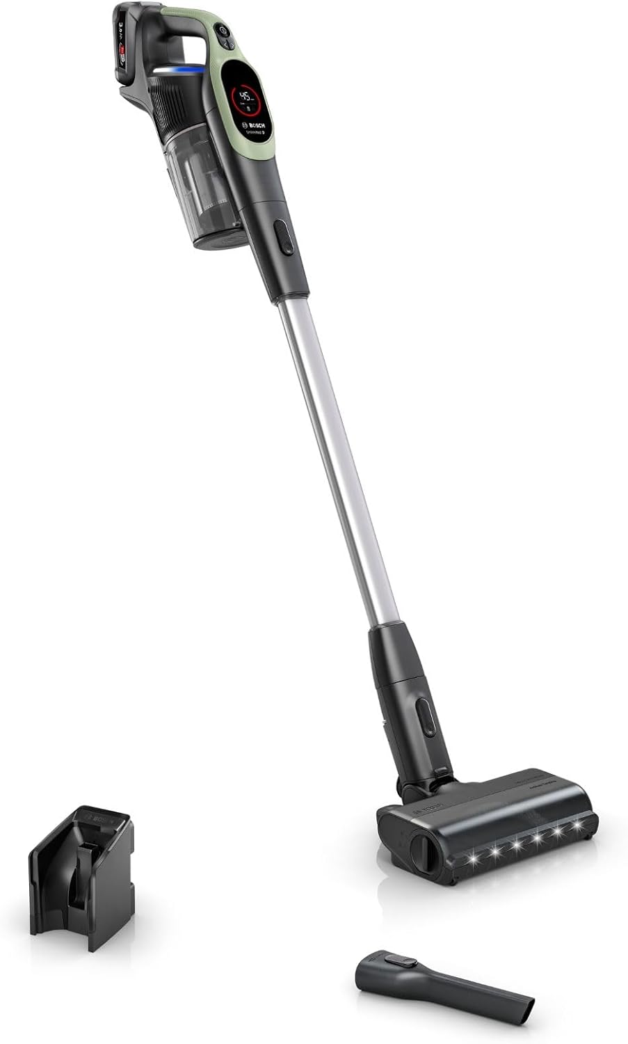 Bosch aspirateur balai sans fil, Noir, BBS921TBA Unlimited 9, Anti-emmêlement