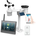 BRESSER Stations météo et baromètre, Gris, Centrale météo MeteoChamp HD LED WiFi 7-en-1