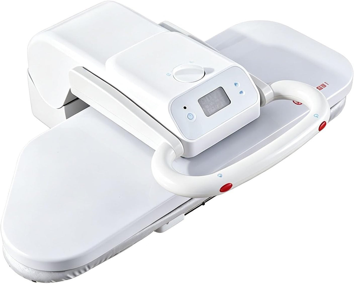 Taorzqyn presse à repasser, 1200 W, 110/220 V, Noir, Presse à Vapeur Intelligente avec écran Tactile LED, Usage Domestique ou Professionnel