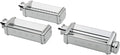 Smeg accessoire robots, 54x220x75 mm, Argenté, Set de 3 Accessoires pour Pâtes SMPC01 pour Robot sur Socle en Acier Chromé