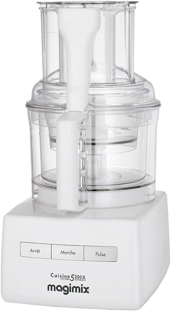 Magimix robot de cuisine, Argenté/Blanc, ZZZ Compact 5200 XL Argent/Blanc