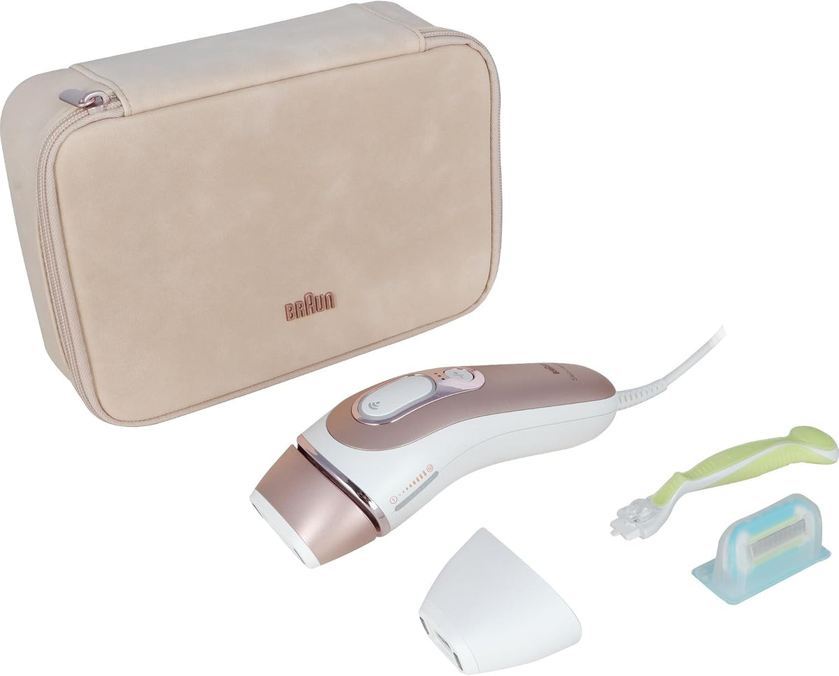 Braun épilateur à lumière pulsée, Marron/Blanc, Skin i-expert PL7147 Lichtimpulstechnologie (IPL) Roségold - Weiß (215183)