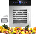 XSDAJSD déshydrateur alimentaire, Argenté, lyophilisateur, Plage de température de 30 à 90 °C, Moteur à fréquence Variable
